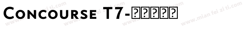 Concourse T7字体转换